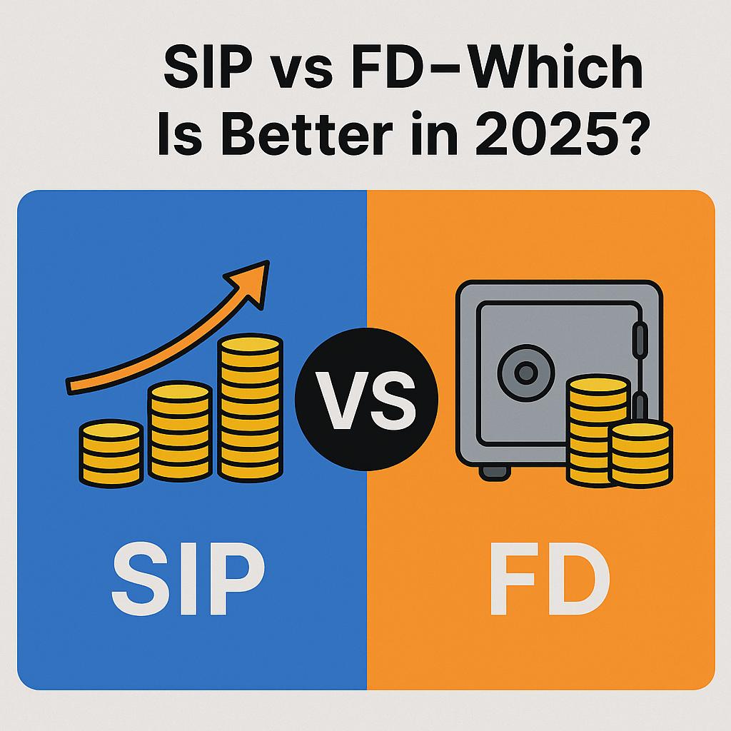📊 SIP vs FD – Which Is Better in 2025? A Beginner-Friendly Comparison
